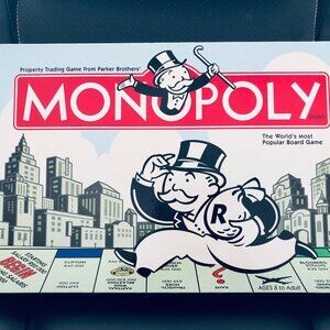 RARE 2004 Vintage Monopoly German English Edition New Open Box Money Bag Pawn